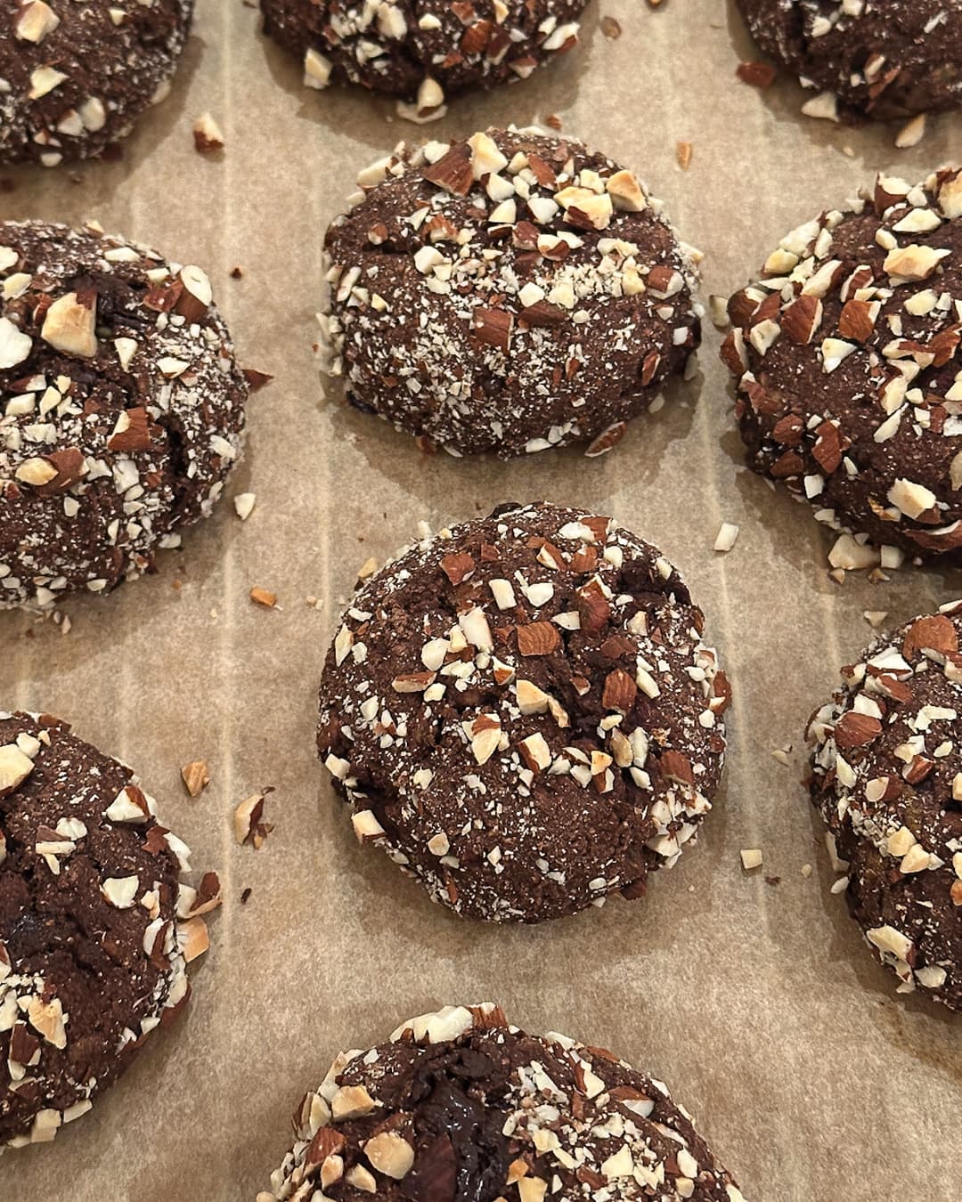 Chocolate Rye Buns with Almonds - Image 1