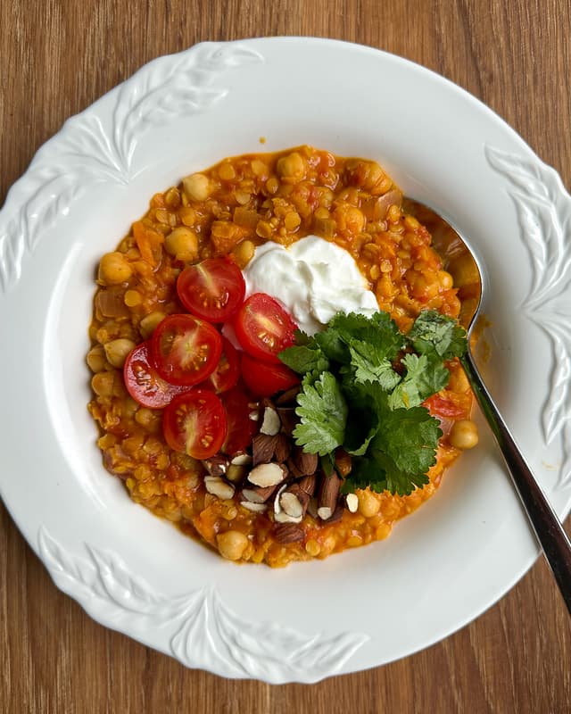 Red Lentil & Chickpea Dahl