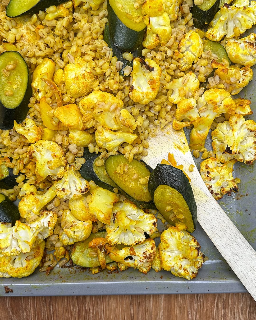 Golden Cauliflower & Zucchini Traybake - Image 2
