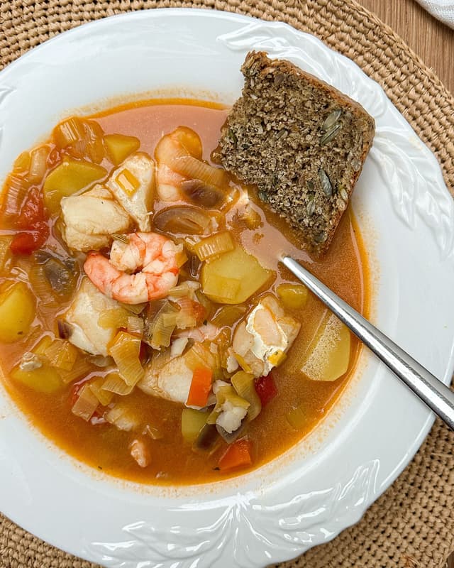 Light & Creamy White Fish Soup