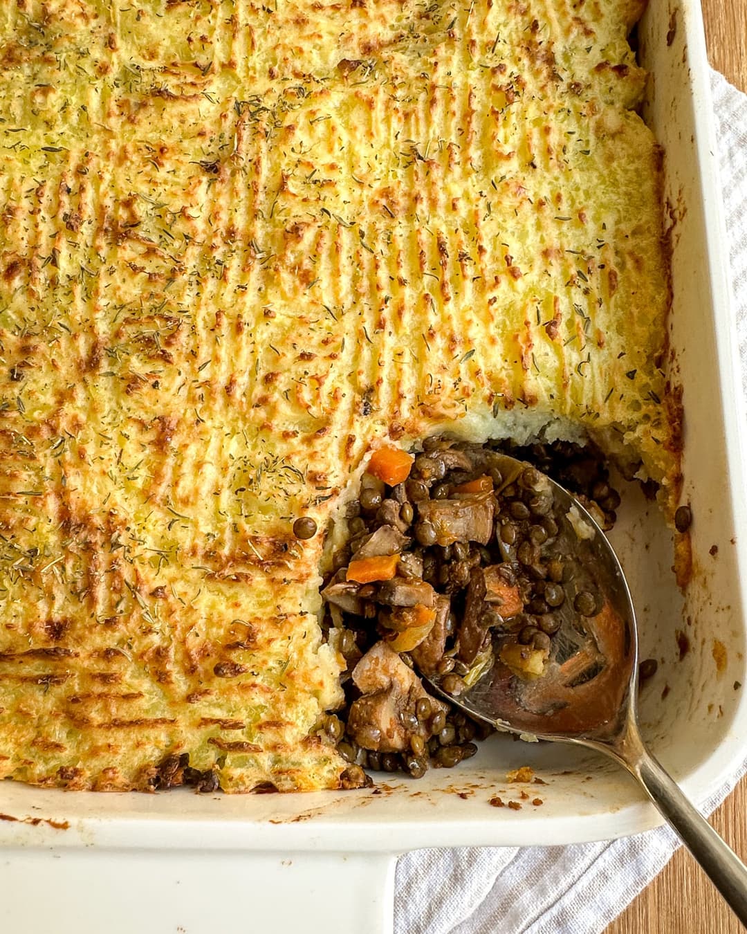 Vegetarian Shepherd's Pie with Lentils & Mushrooms - Image 4