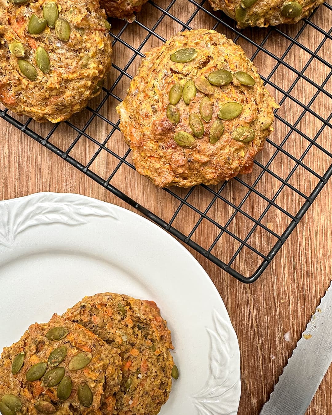 Rye, Carrot & Cheddar Buns - Image 1