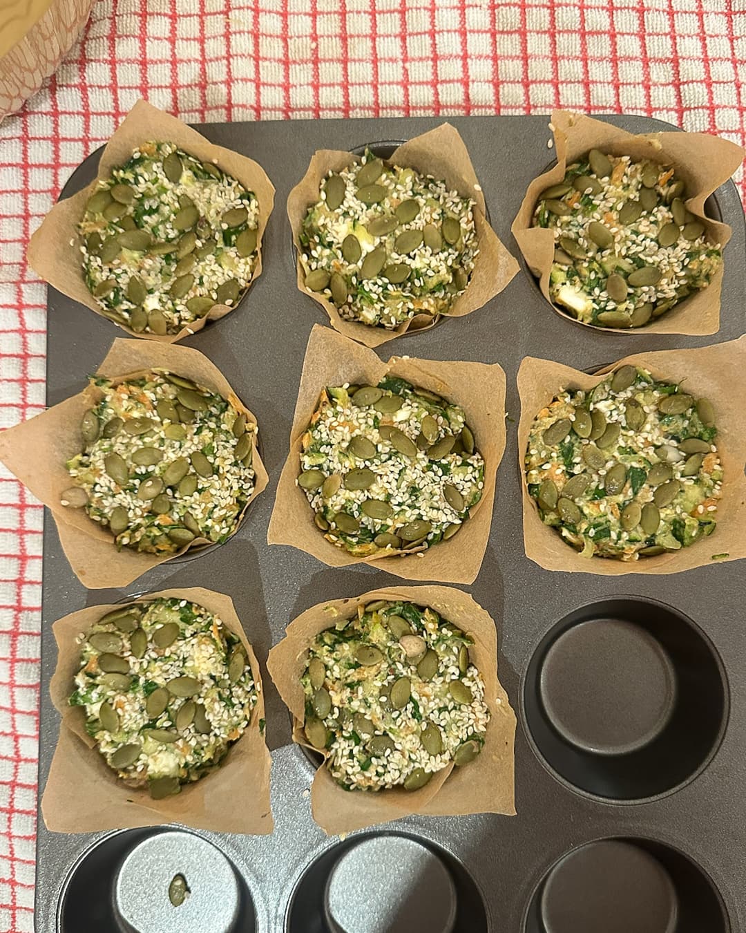 Savory Zucchini, Carrot & Spinach Muffins - Image 2