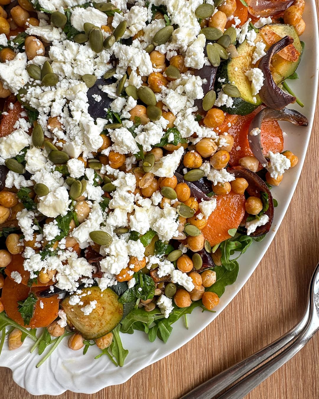 Roasted Sweet Potato & Lentil Salad with Feta & Lemon-Herb Dressing - Image 1