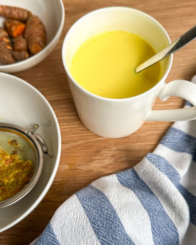 Warm Turmeric & Ginger Milk
