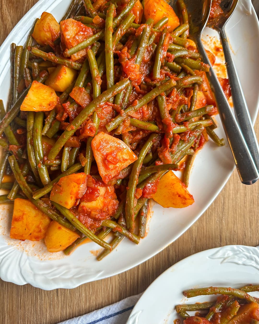 Green Beans in Tomato Sauce (Fasolakia Recipe)