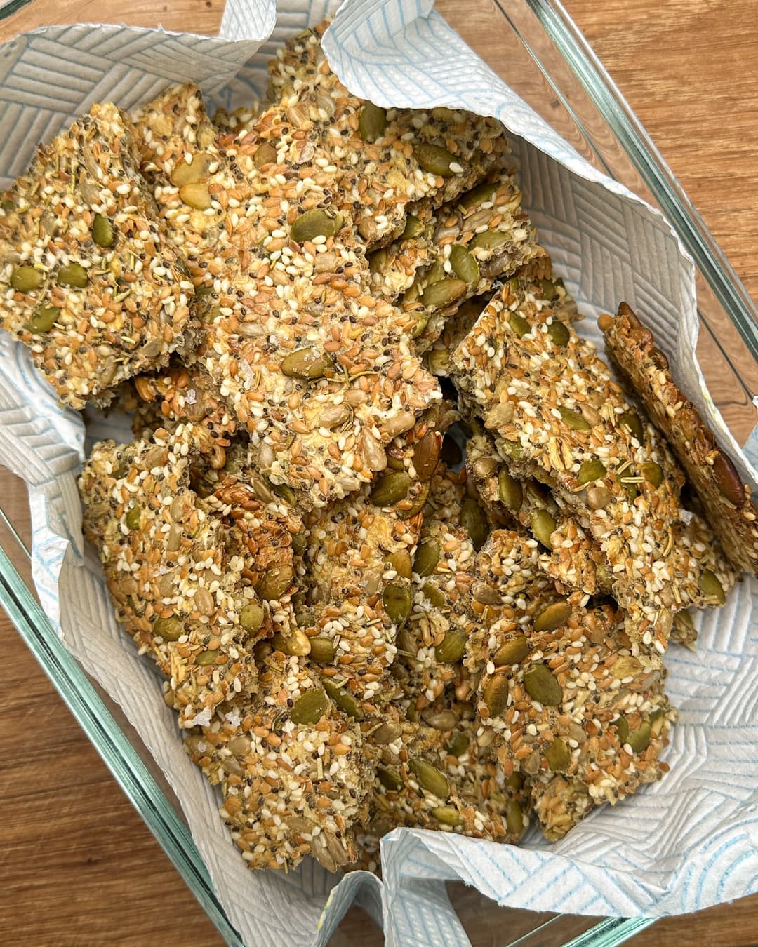 Crispy Seed Crackers with Rosemary & Olive Oil - Image 3