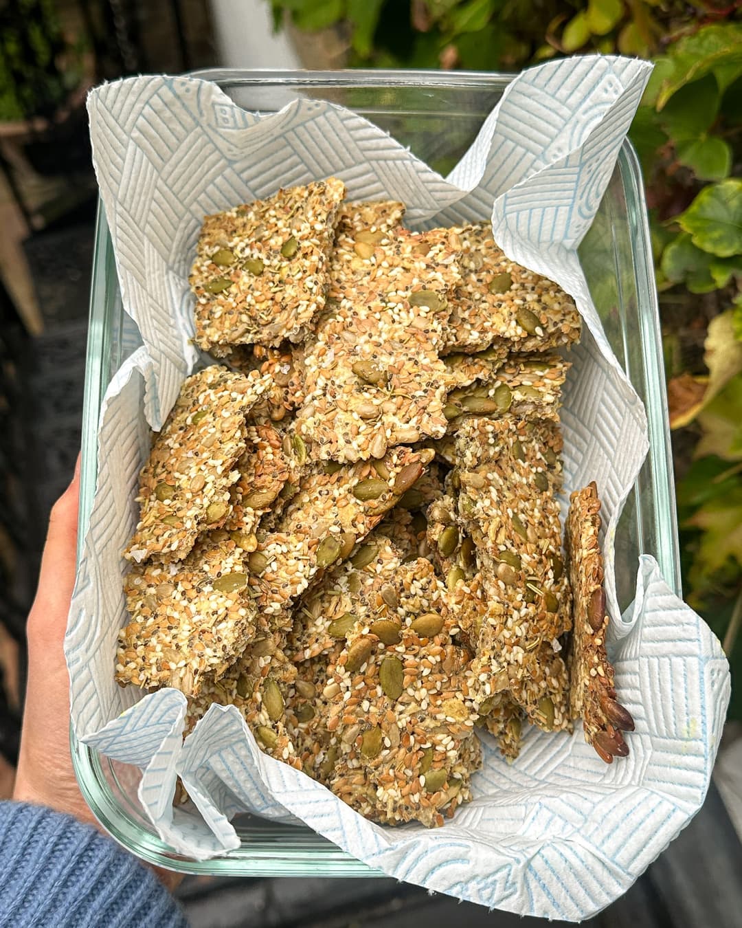 Crispy Seed Crackers with Rosemary & Olive Oil - Image 4