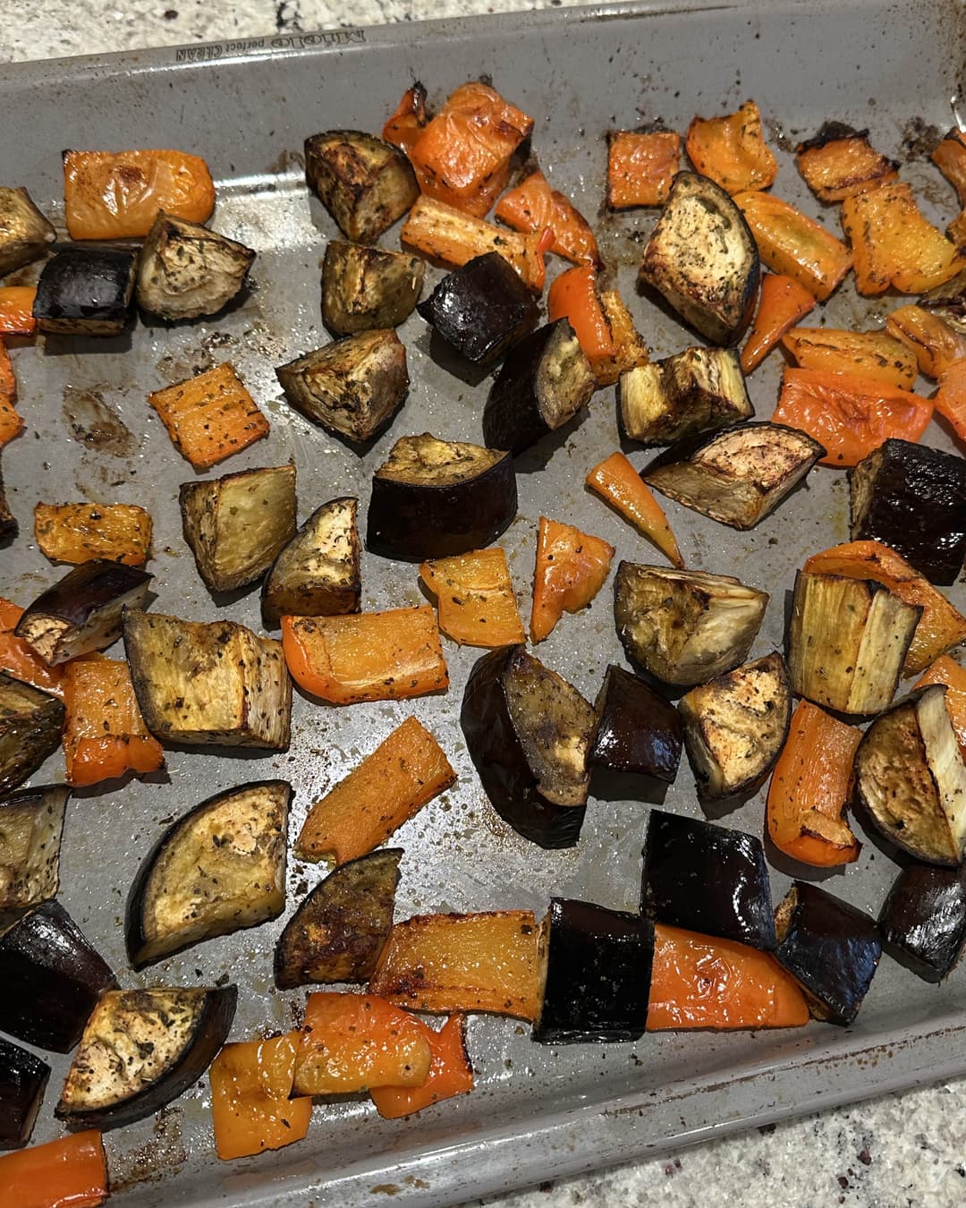Roasted Aubergine & Red Pepper Salad - Image 2