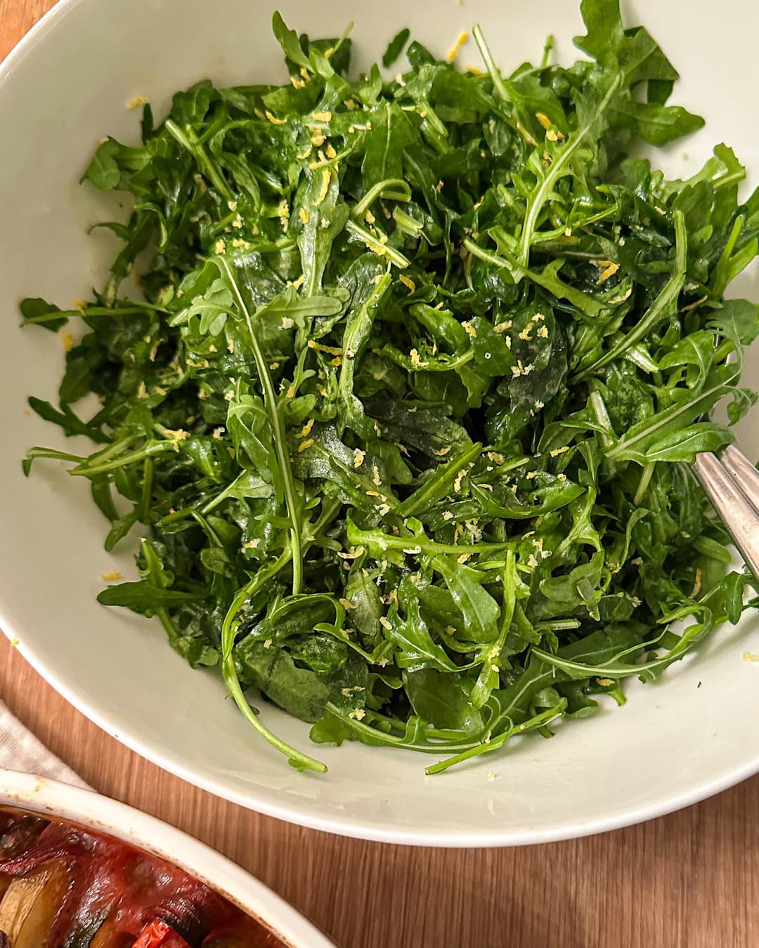 Arugula Salad with Honey-Dijon Dressing (The Perfect Side Salad)