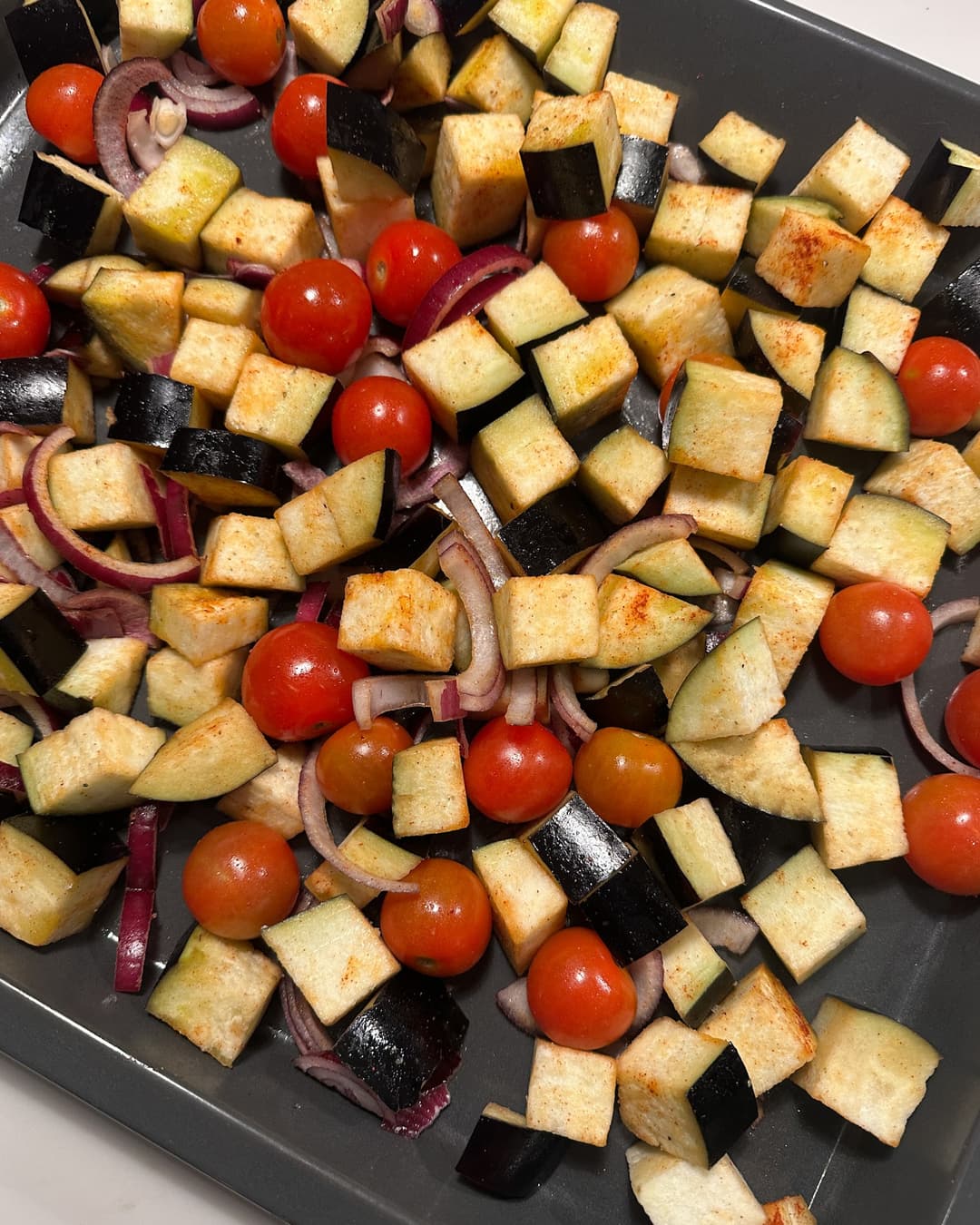 Smoked Paprika Roasted Aubergine with Tomatoes & Chickpeas - Image 2