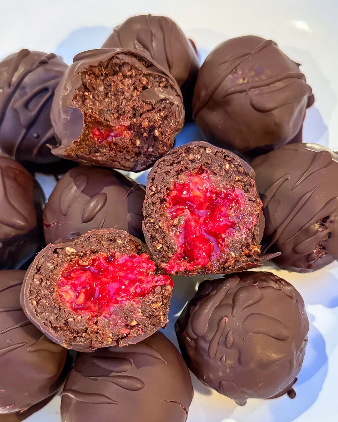 Raspberry Brownie Date Bites - Image 1
