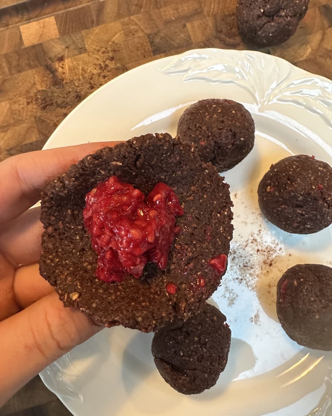Raspberry Brownie Date Bites - Image 4