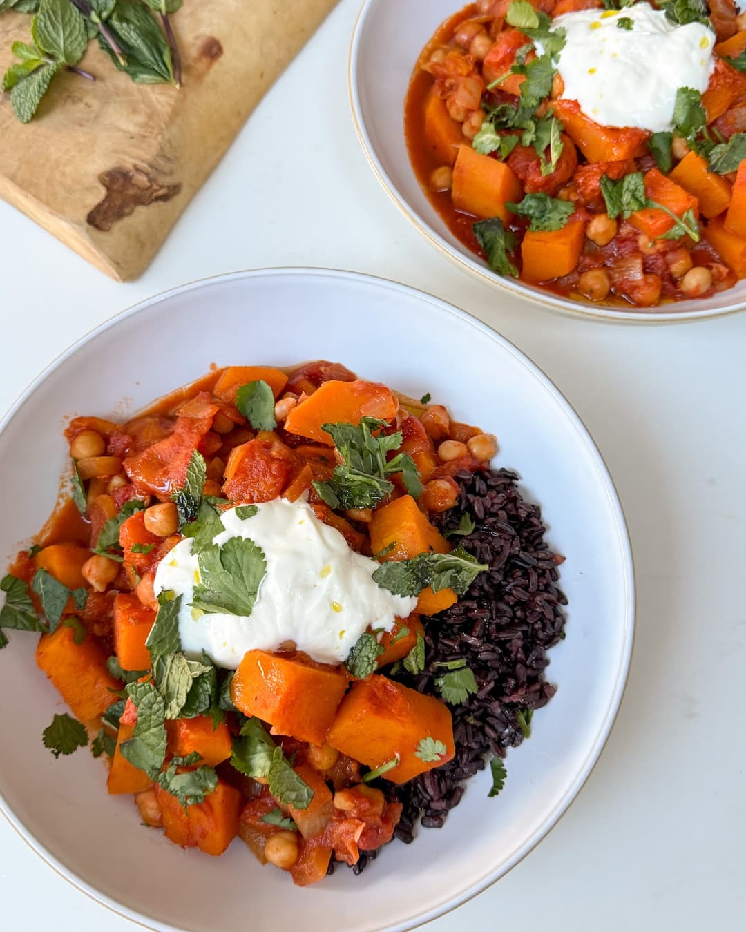 Harissa Squash & Chickpea Stew
