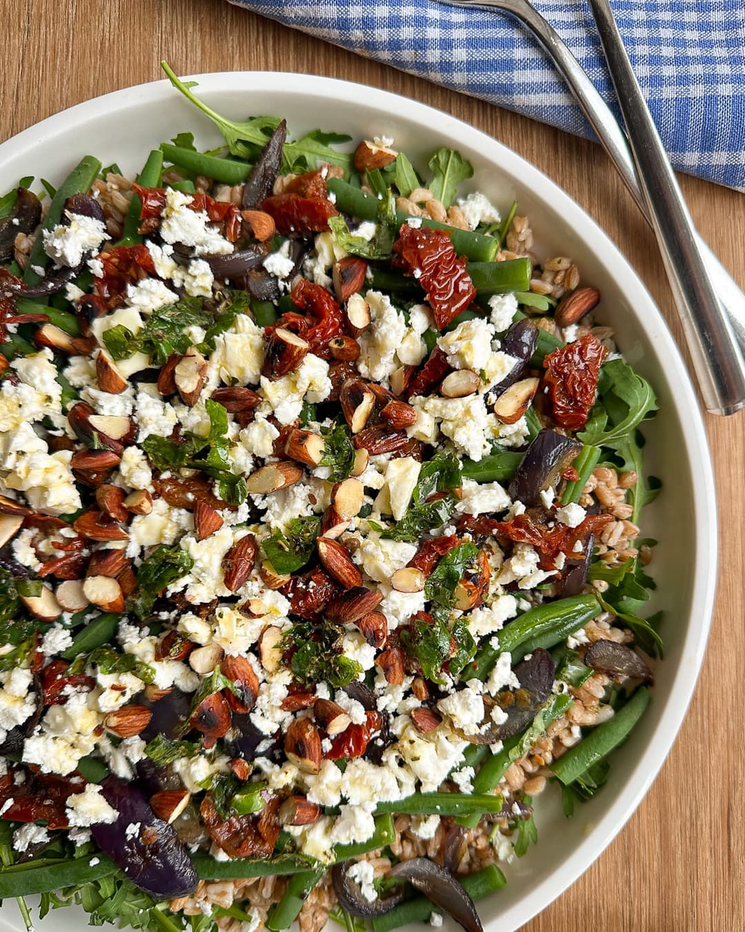 Warm Spelt Salad with Green Beans & Feta - Image 1