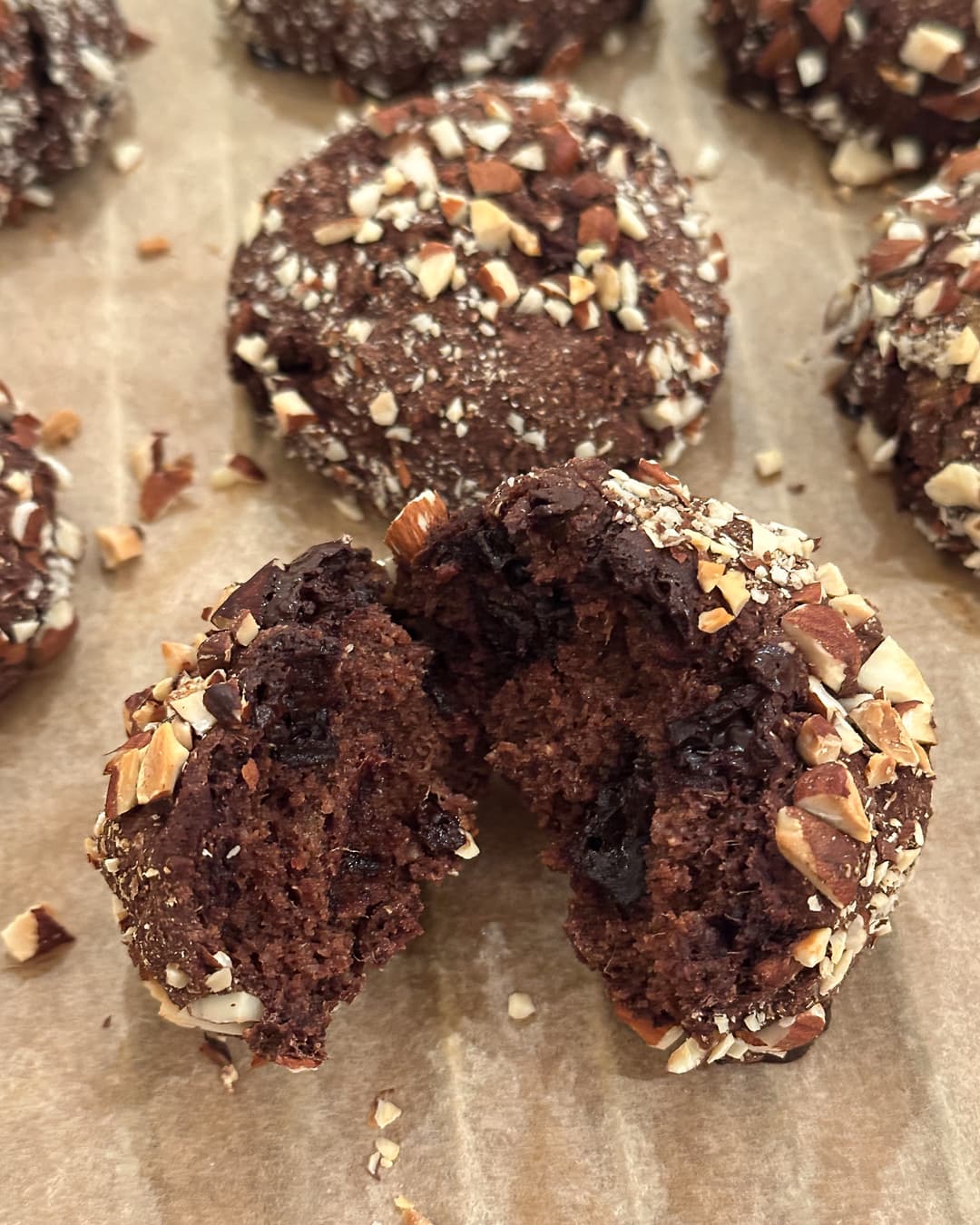 Chocolate Rye Buns with Almonds - Image 2