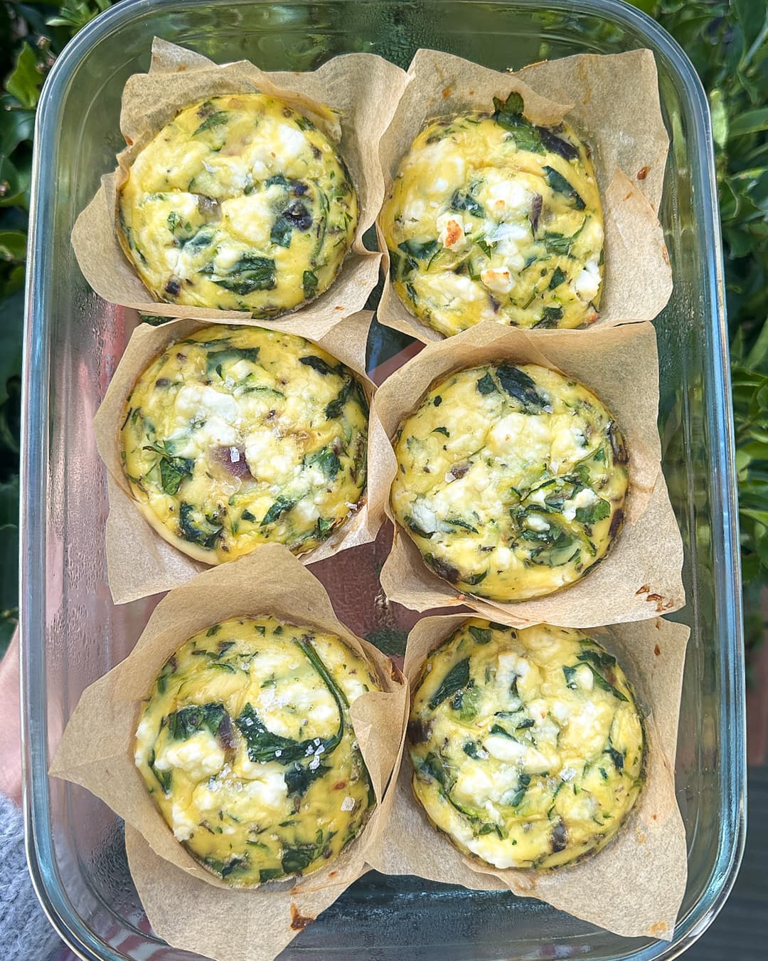 Zucchini, Spinach & Feta Egg Muffins