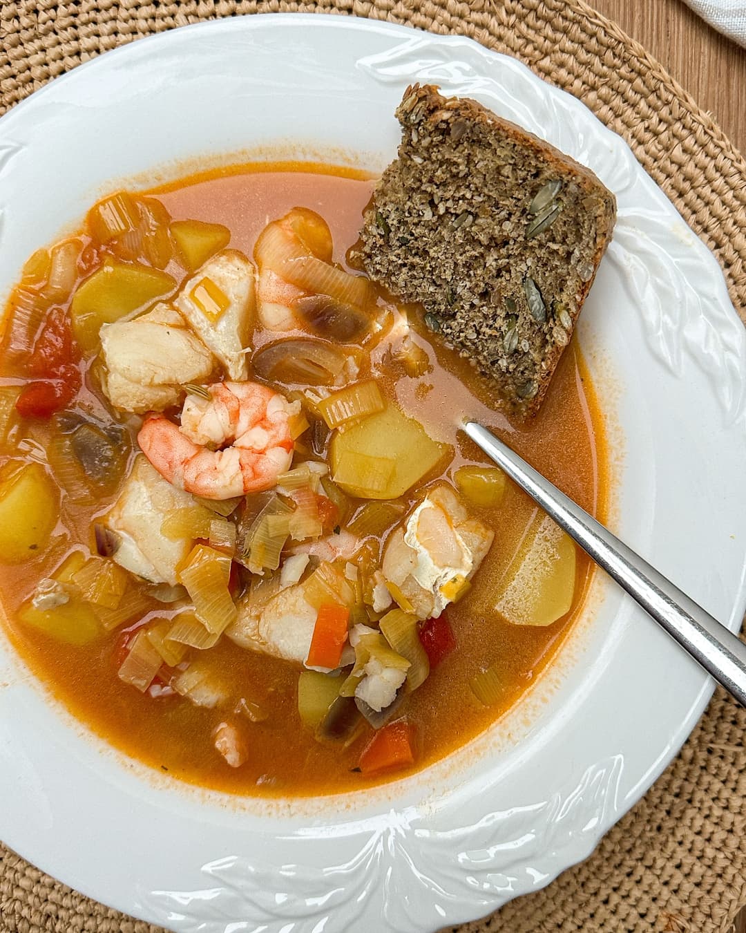 Light & Creamy White Fish Soup