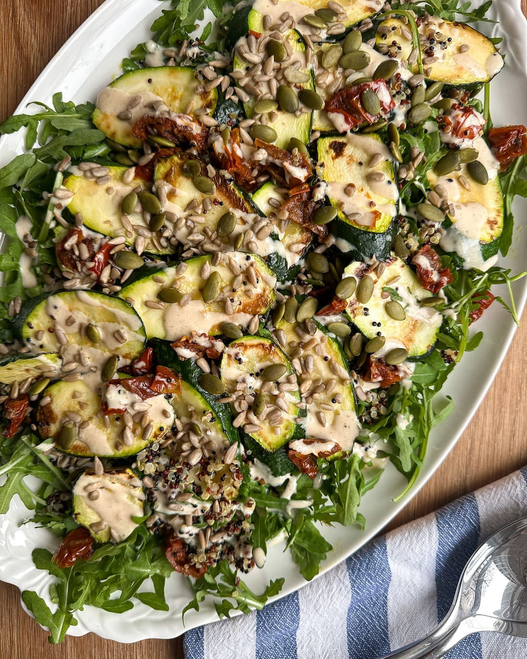Quinoa Zucchini Salad with Tahini Dressing - Image 1