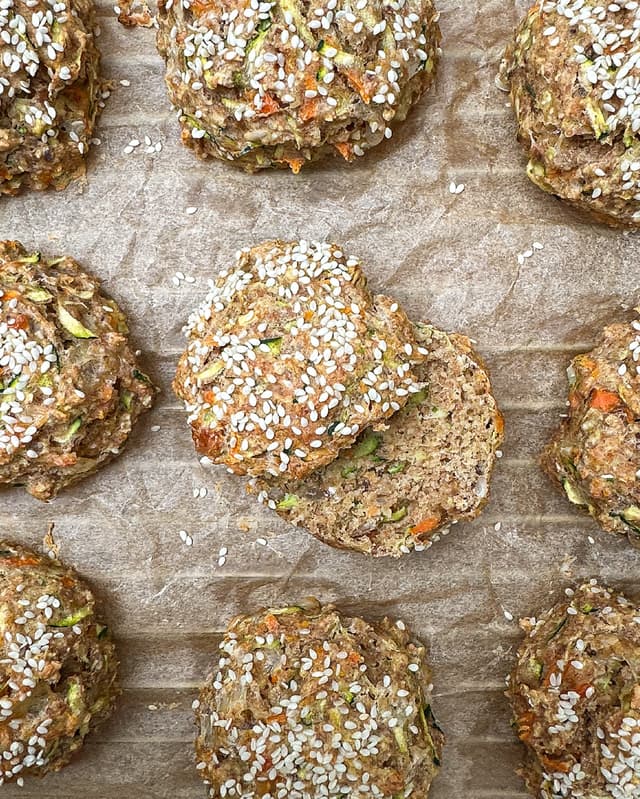 Zucchini & Carrot Savoury Buns